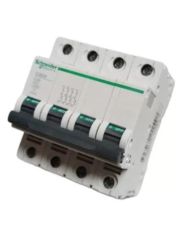 Schneider 24949 circuit breaker c60h 10ka 4p 20a curve c